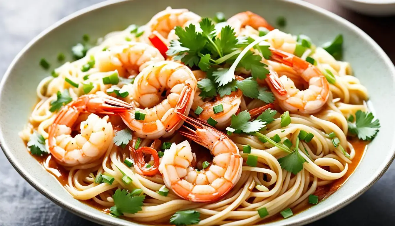 Easy Asian Shrimp Noodle Bowl Recipe