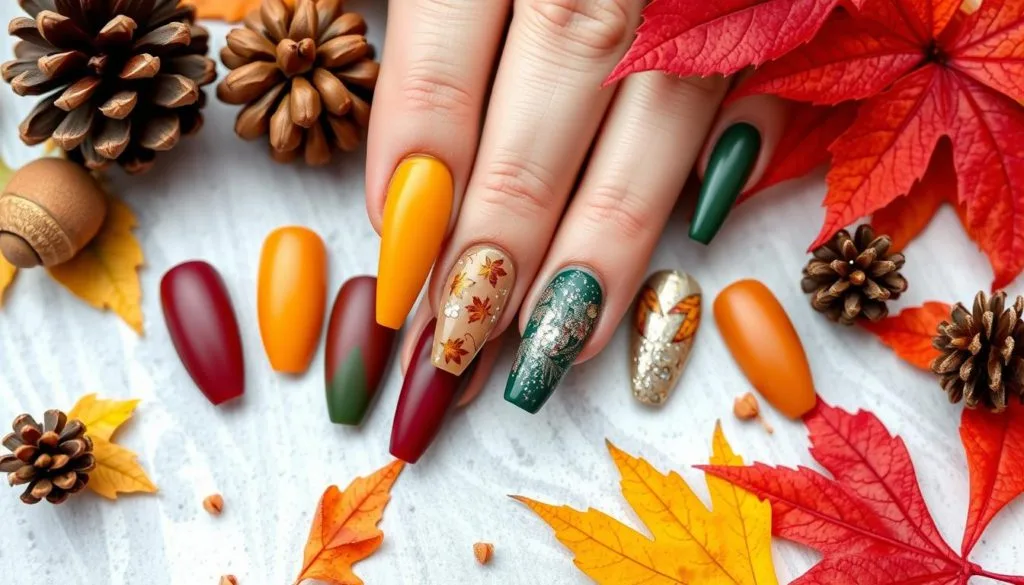 autumn manicures